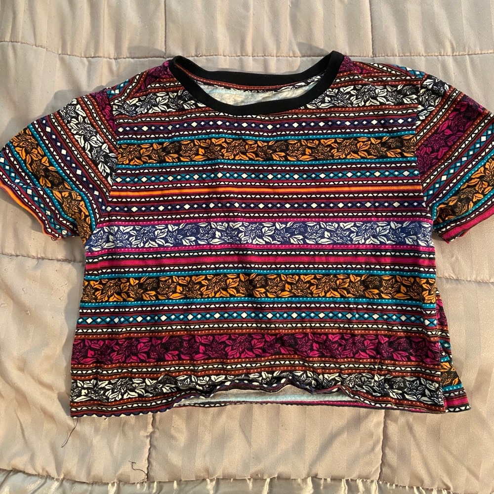 Colorful tribal print top